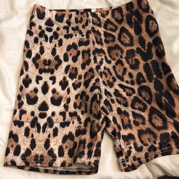 Pants - New woman’s cheetah biker shorts high waisted